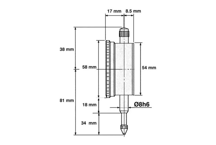 Czujnik zegarowy 10mm Limit 119110104